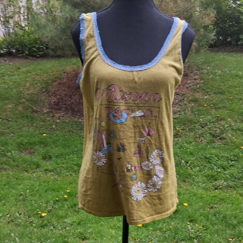 Midnight Rider Arizona State Canyon Lace Tank L